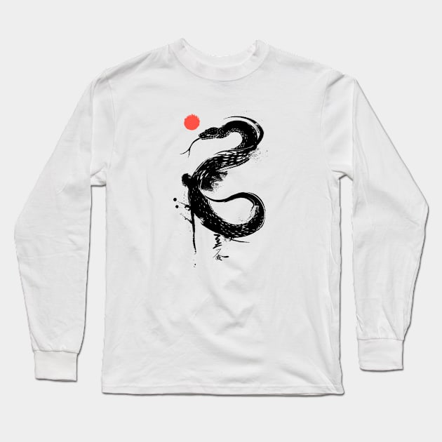 Snake Yoshi Long Sleeve T-Shirt by AldInk